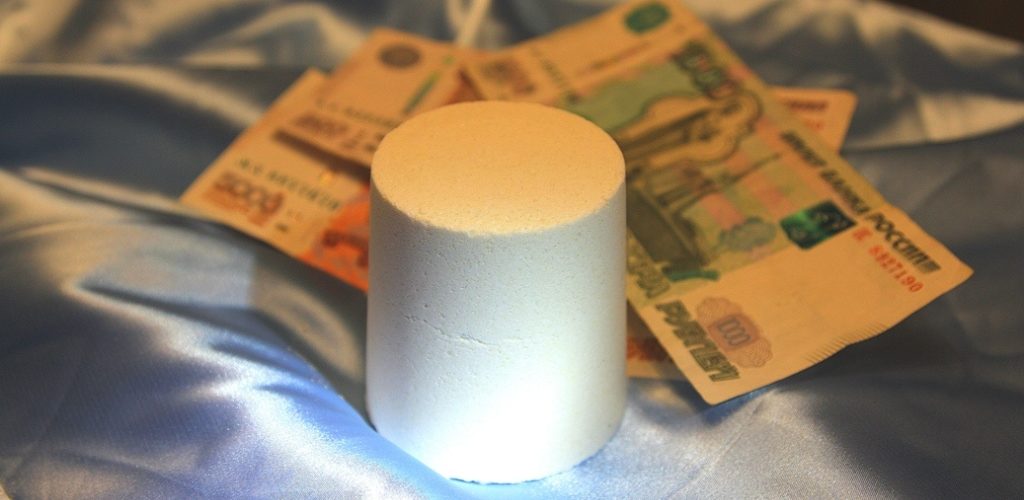 денежная бомба для ванны белая роза